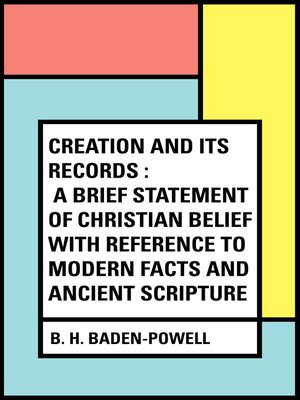 cover image of Creation and Its Records